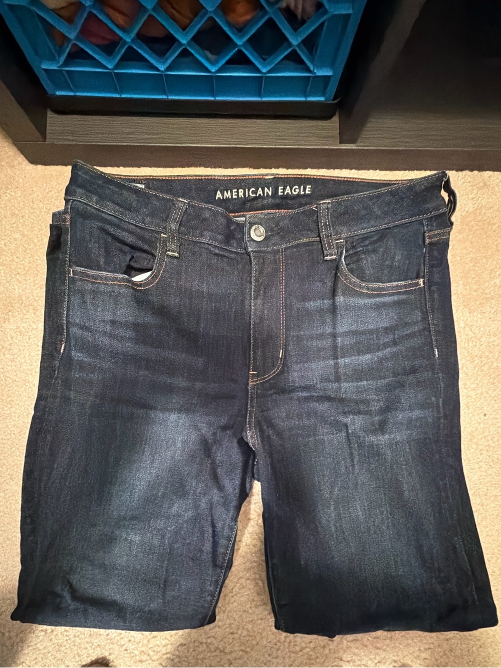 American Eagle Outfitters Dark Blue Boyfriend Jeans